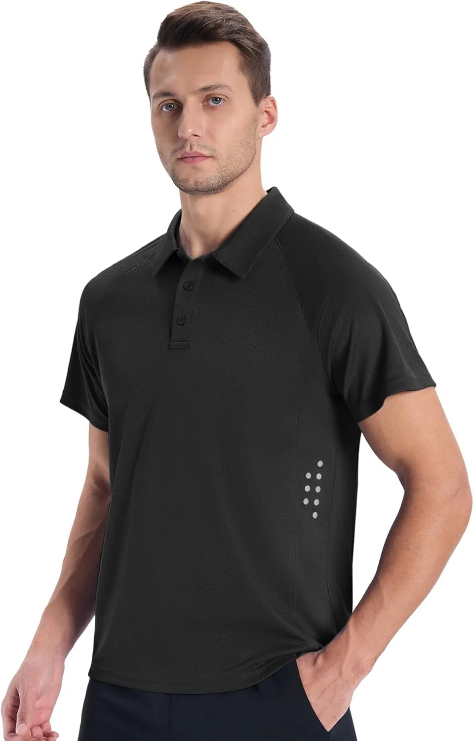 JACKETOWN 3 Pack Mens Polo Shirts Short Sleeve Golf Shirt Performance Moisture-Wicking Athletic Casual Collared Shirts