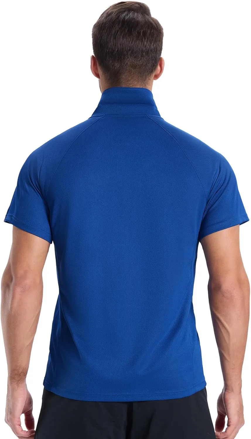 JACKETOWN 3 Pack Mens Polo Shirts Short Sleeve Golf Shirt Performance Moisture-Wicking Athletic Casual Collared Shirts