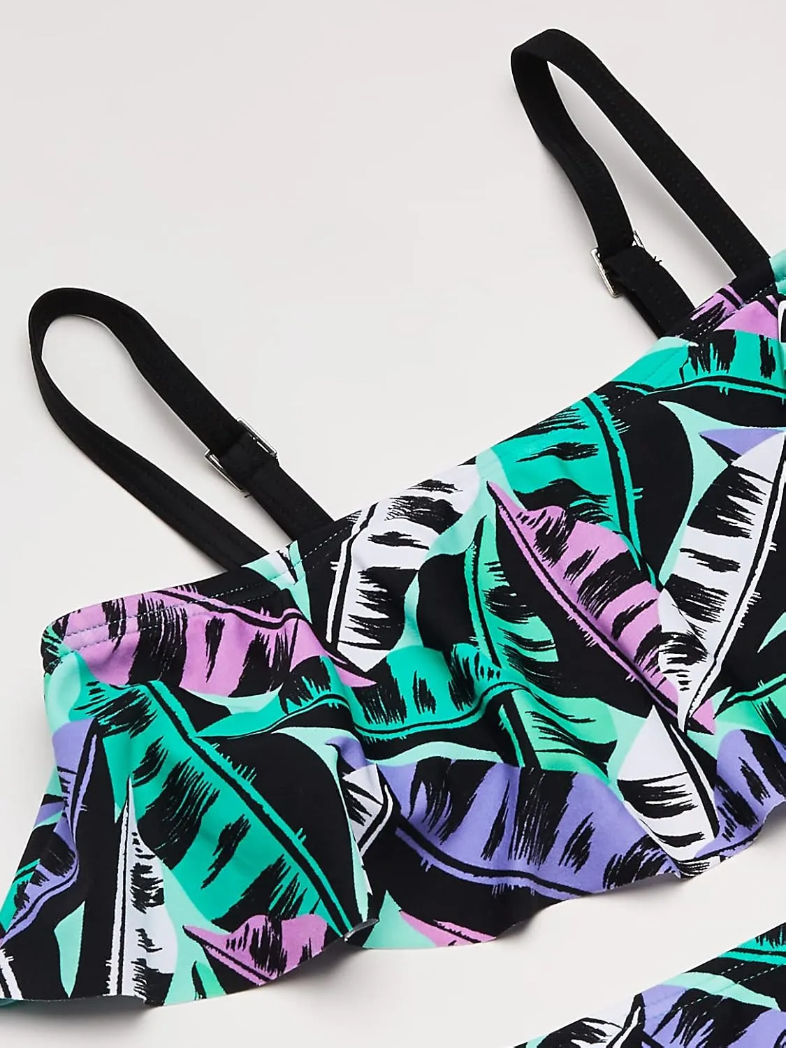 Kanu Surf Girls' Karlie Flounce Bikini Beach Sport 2 Piece Swimsuit