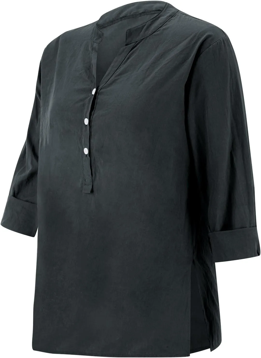 Linen Tops for Women Summer Button Down V Neck Shirts Casual Short Sleeve Loose T-Shirt Cotton Linen Blouse Tees 2025
