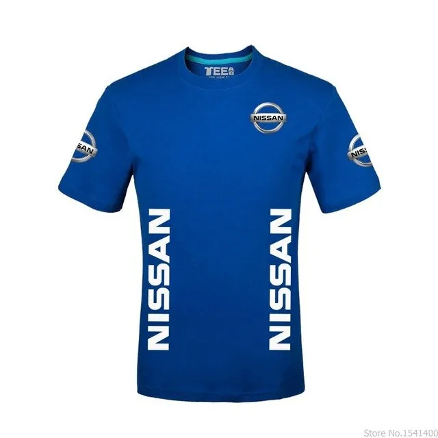 New Fashion Men 2019 Casual Short Sleeve O-neck Nissan T-shirt