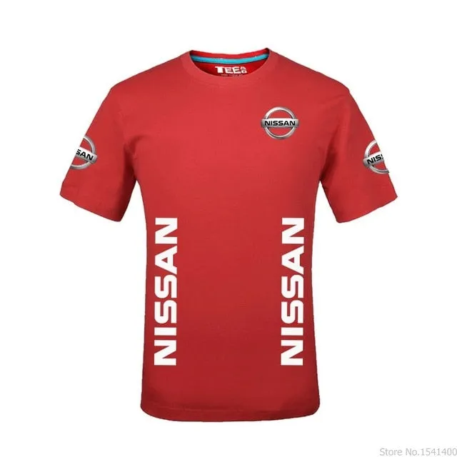 New Fashion Men 2019 Casual Short Sleeve O-neck Nissan T-shirt