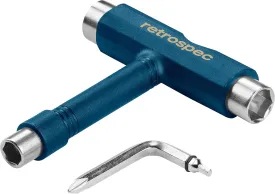 Retrospec Upkeep All-in-One Multi-Function Portable Skate Tool with 2-in-1 Allen Wrench & Phillips Head Screwdriver for Adjusting and Tightening Skateboard/Longboard Wheels, Trucks, and Kingpins