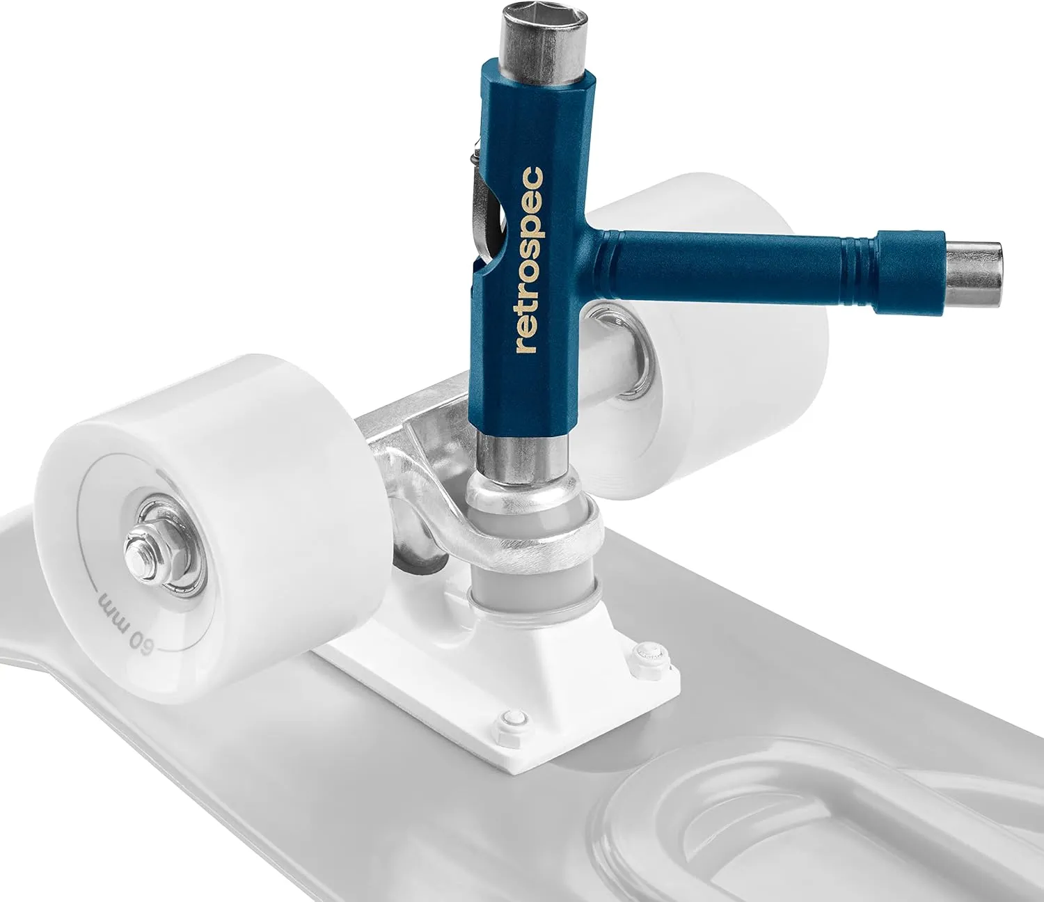 Retrospec Upkeep All-in-One Multi-Function Portable Skate Tool with 2-in-1 Allen Wrench & Phillips Head Screwdriver for Adjusting and Tightening Skateboard/Longboard Wheels, Trucks, and Kingpins