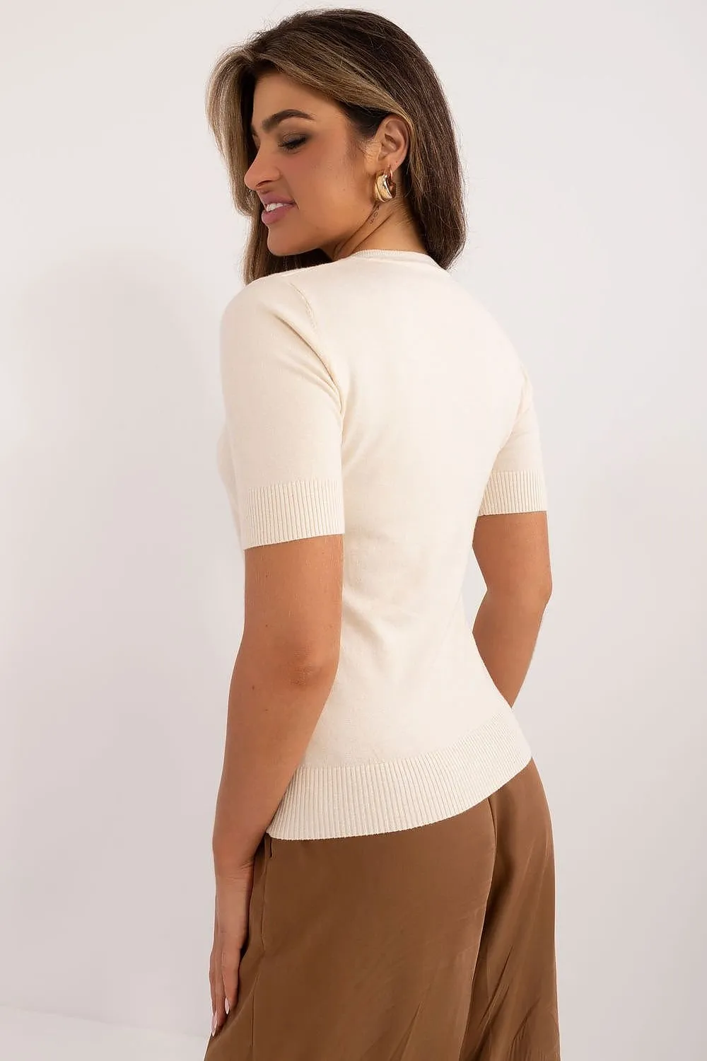 Short Sleeve Sweater | Spago Fashion