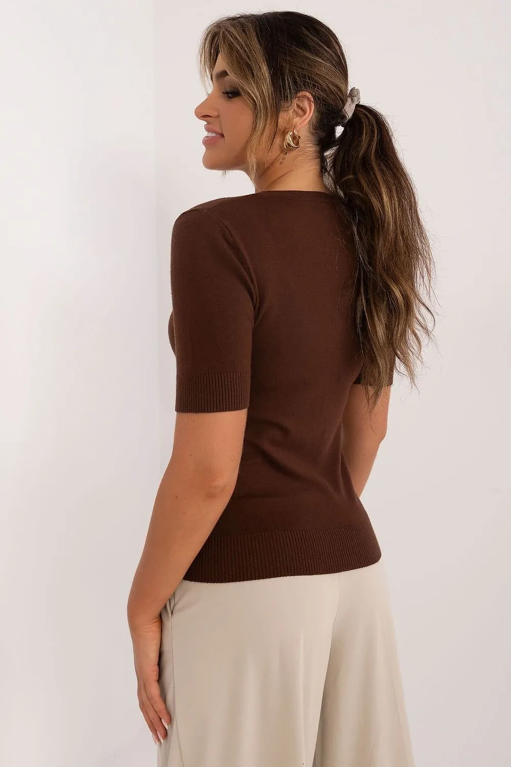 Short Sleeve Sweater | Spago Fashion