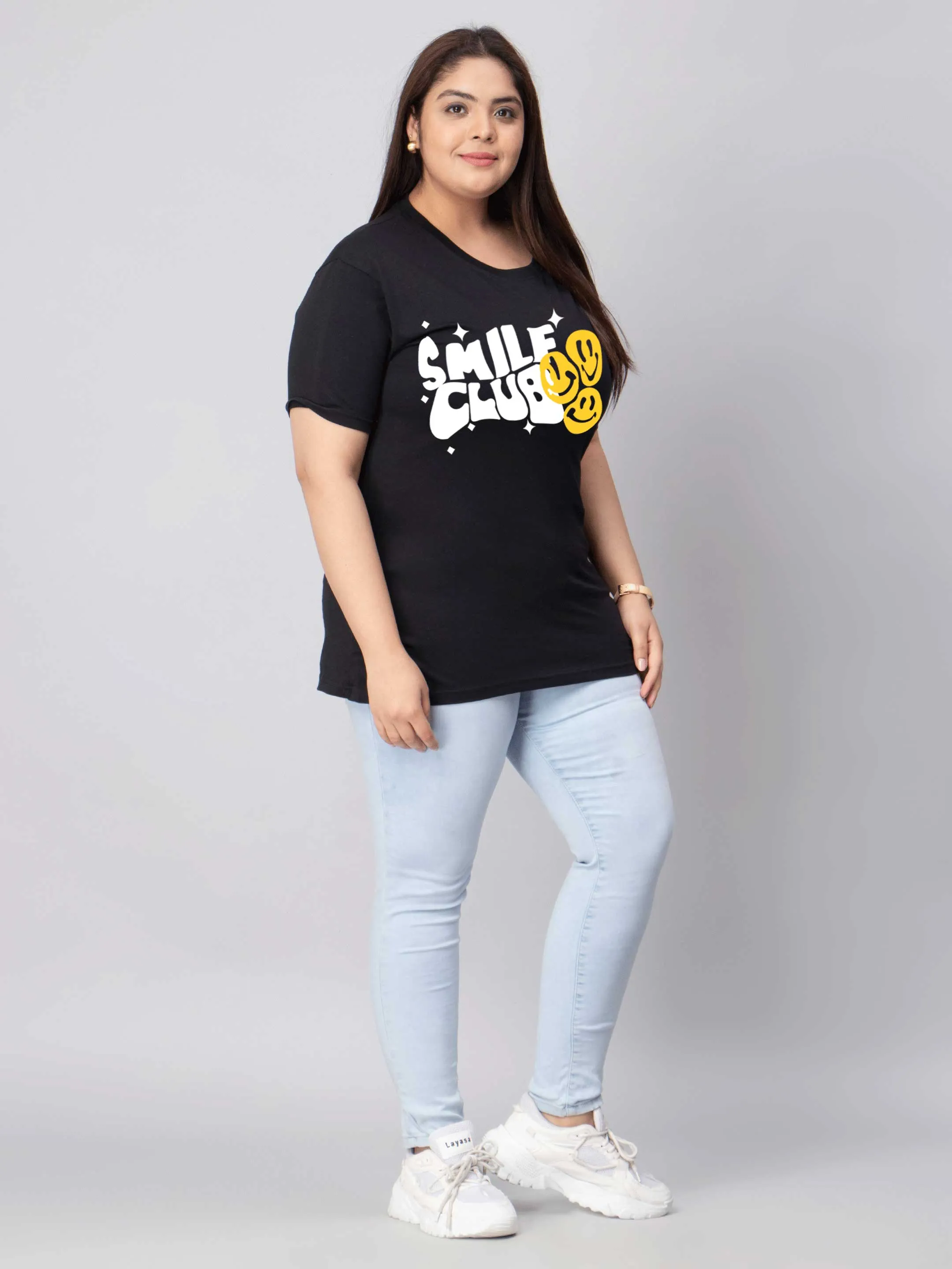 Smile Club Plus Size Women T-Shirt