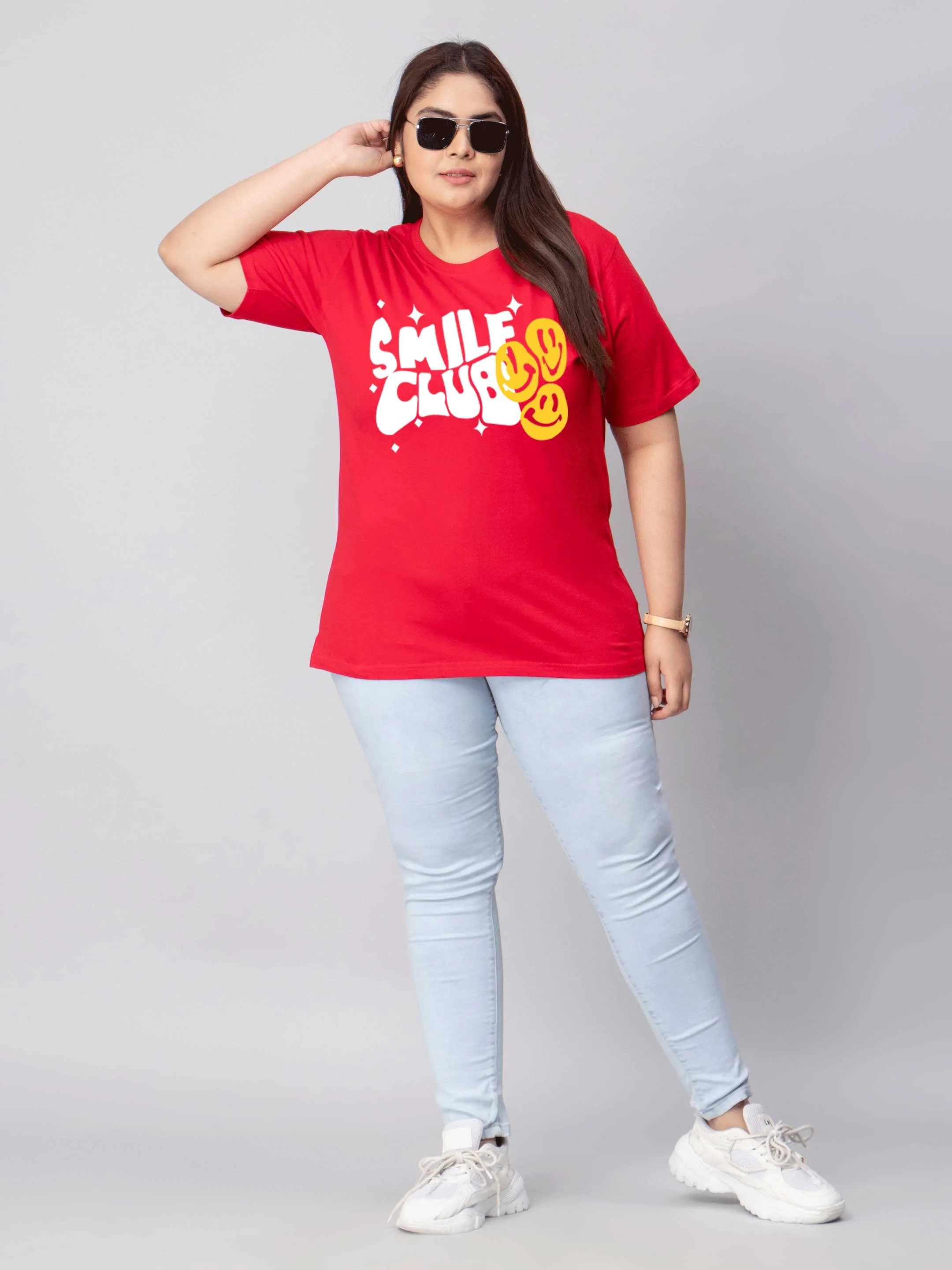Smile Club Plus Size Women T-Shirt