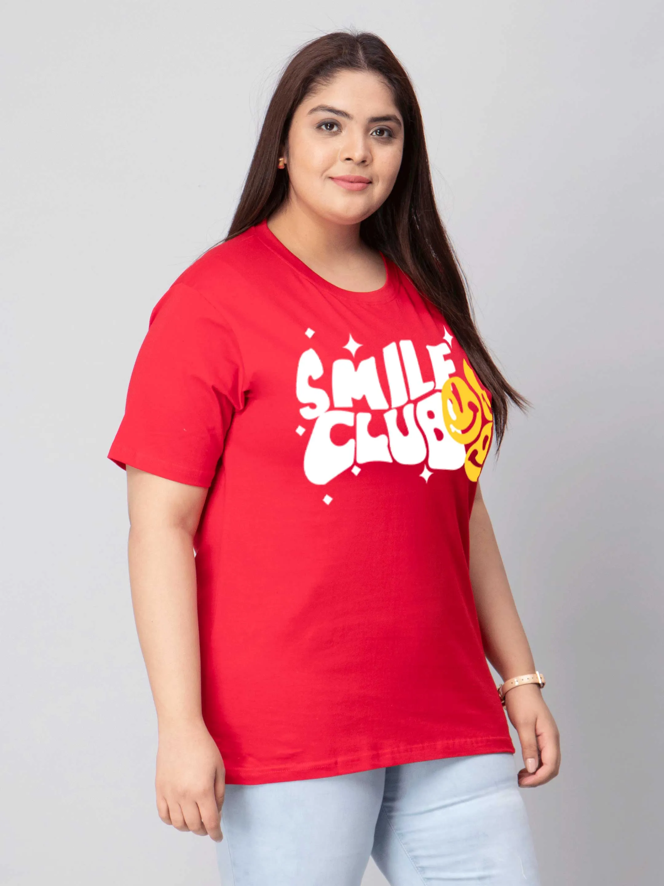 Smile Club Plus Size Women T-Shirt