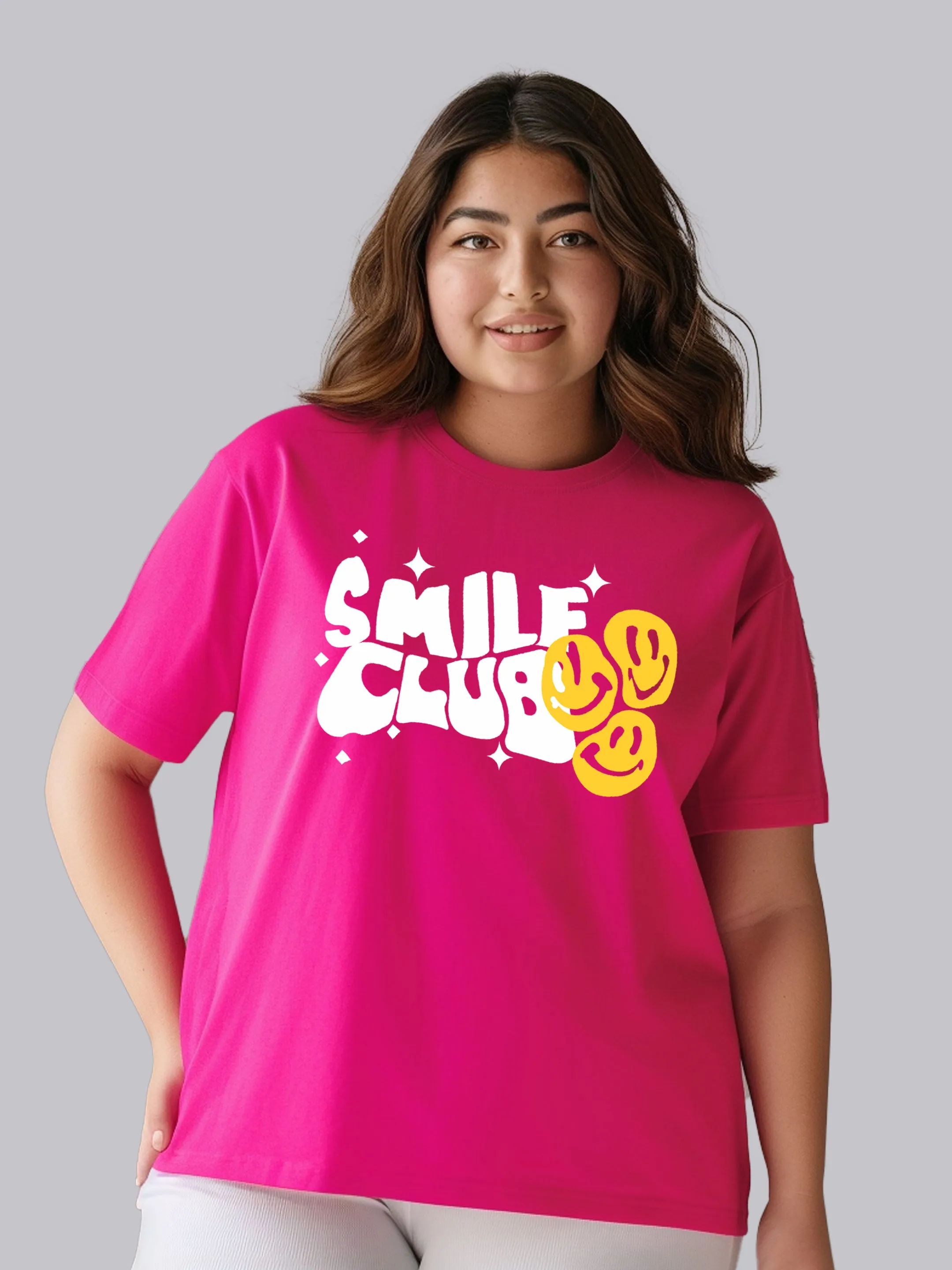 Smile Club Plus Size Women T-Shirt