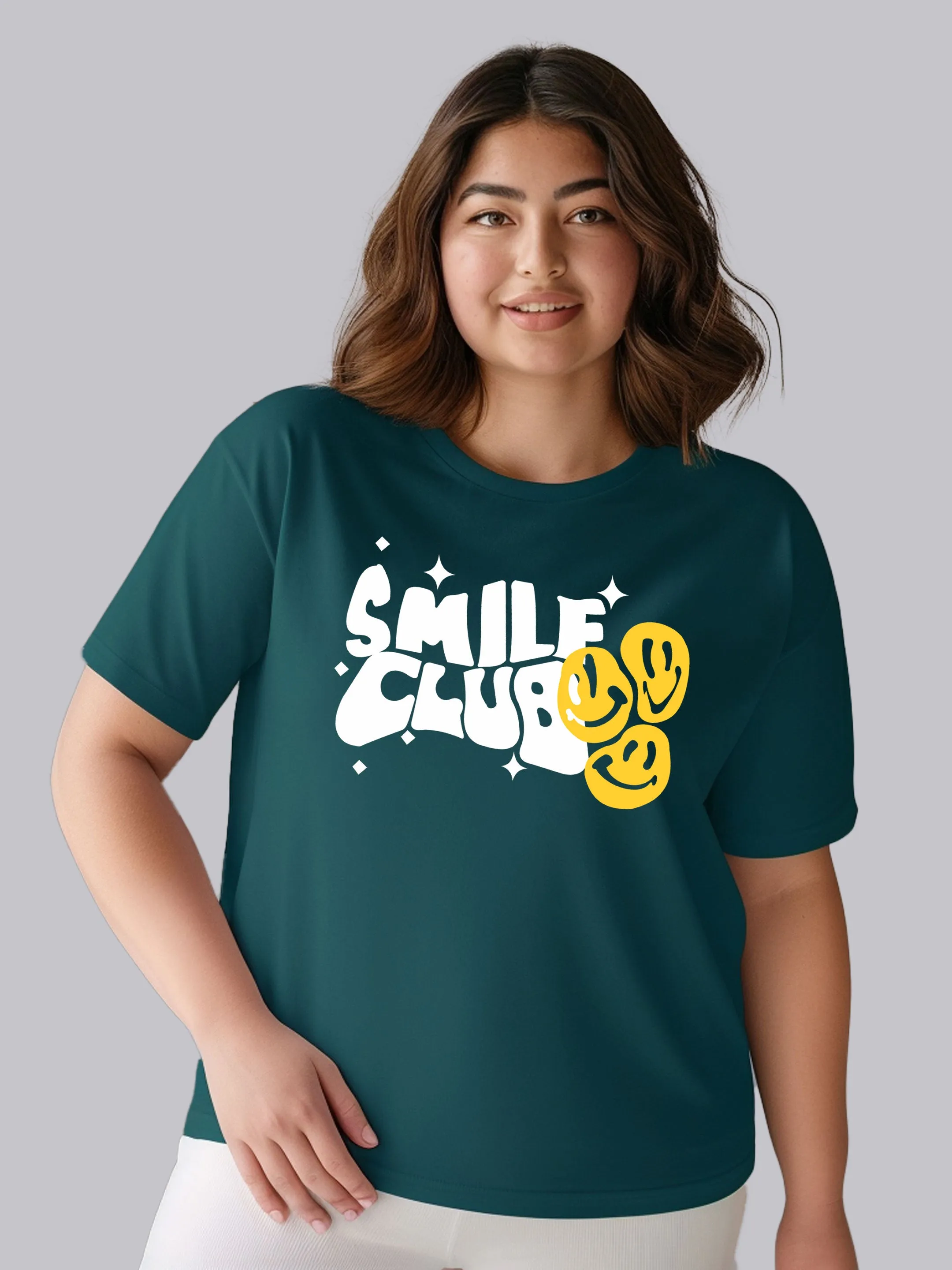 Smile Club Plus Size Women T-Shirt