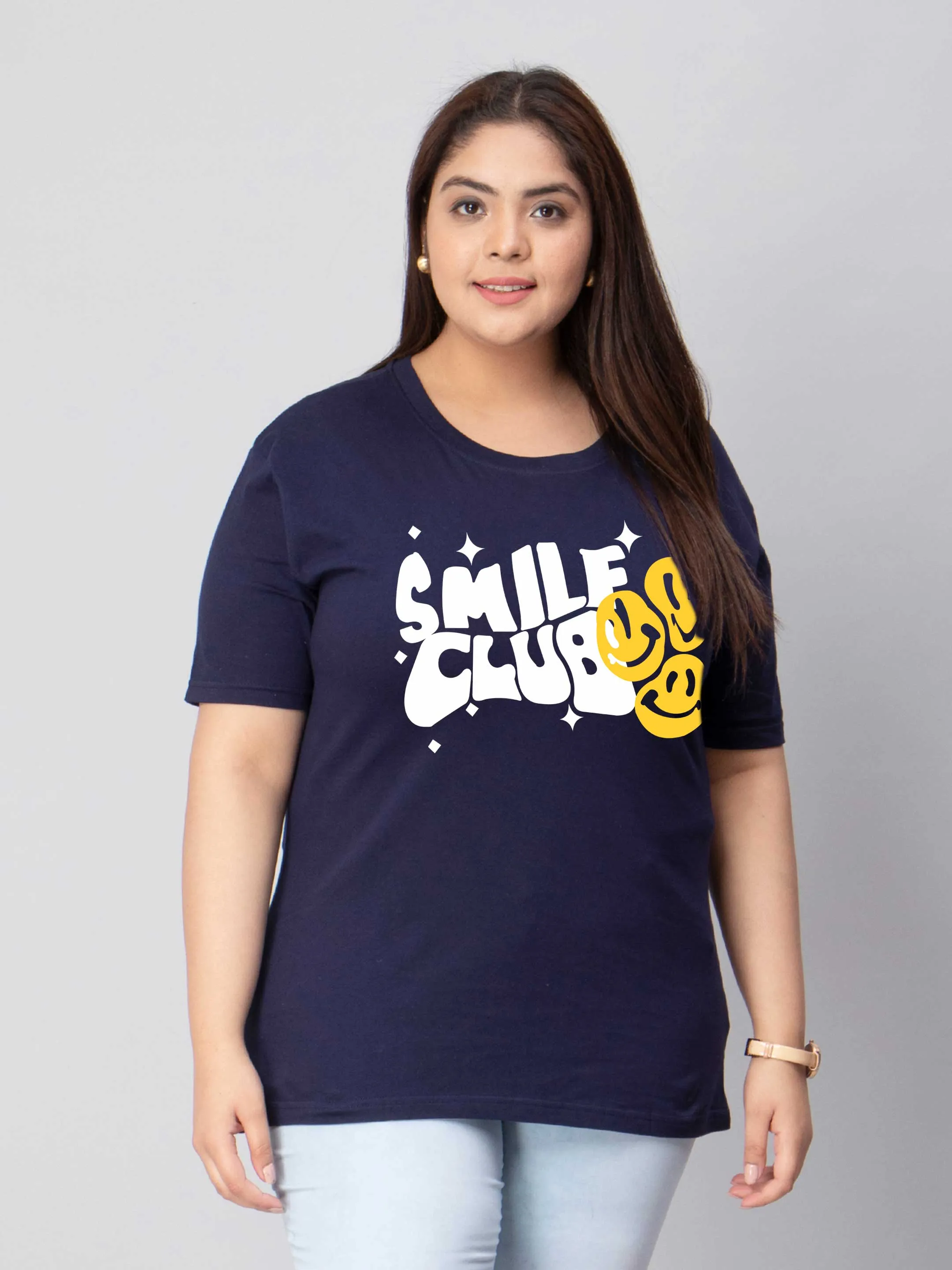 Smile Club Plus Size Women T-Shirt