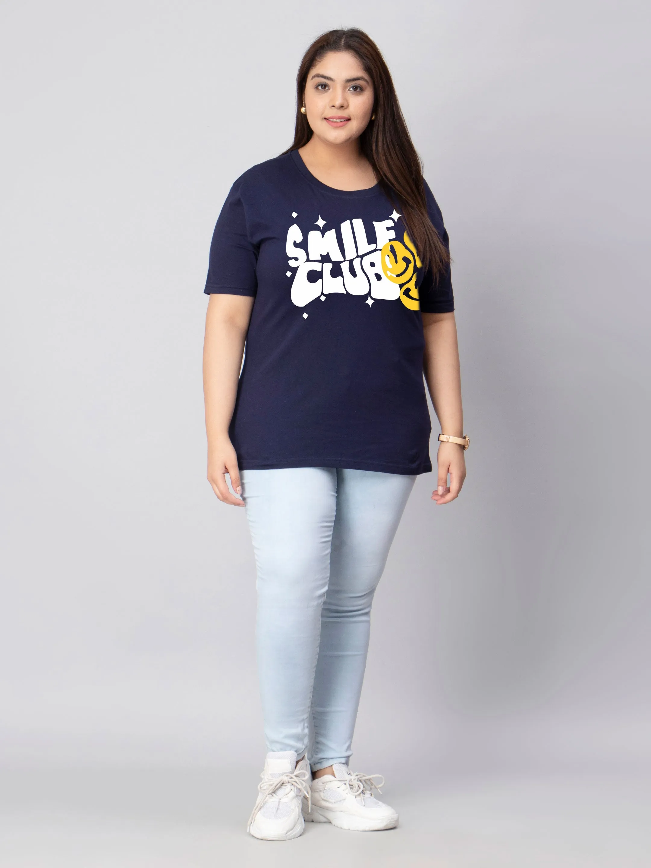 Smile Club Plus Size Women T-Shirt
