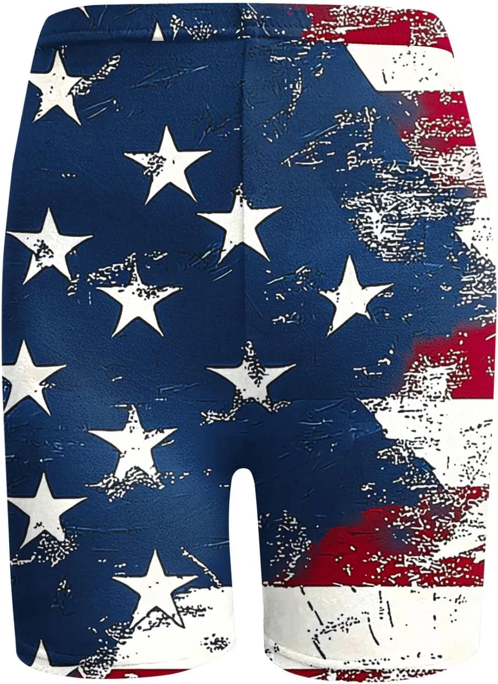 Women's 4th of July Shorts RedWhite & Blue American Flag Apparel for Independence Day Casual & Trendy