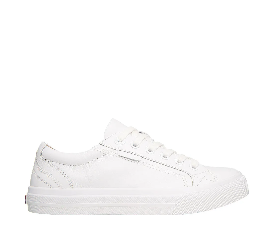 Women's Taos Plim Soul Lux Color: White Leather